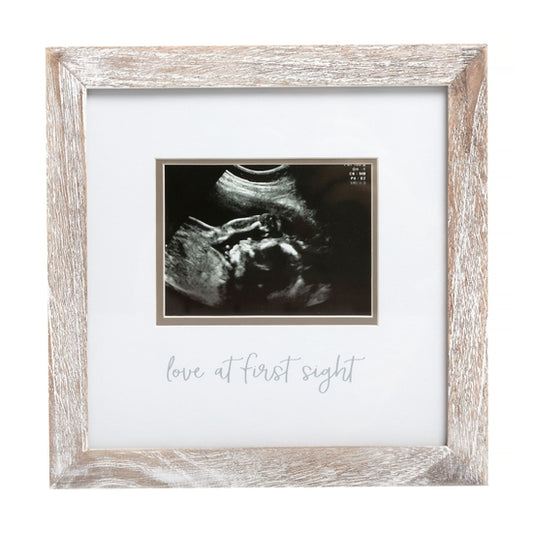 Pearhead Rustic Sonogram Frame - Love At First Sight