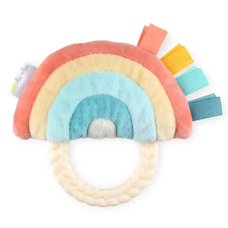 Itzy Ritzy Rattle Pal Plush Rattle Pal with Teether
