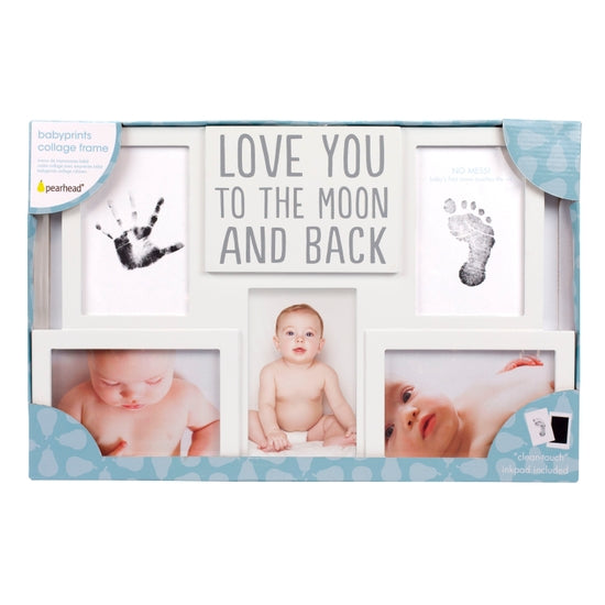 Pearhead Love You To The Moon And Back Babyprints Collage Photo Frame