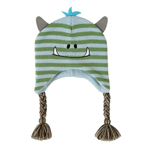 Stephan Baby Knit Hat - Blue Monster, 6-24 months  design  J-Hook at top to hang