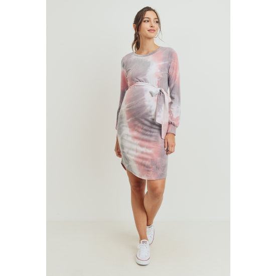 Hello Miz Tie-Dye French Maternity Dress
