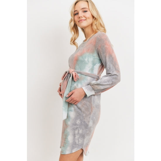 Hello Miz Tie-Dye French Maternity Dress