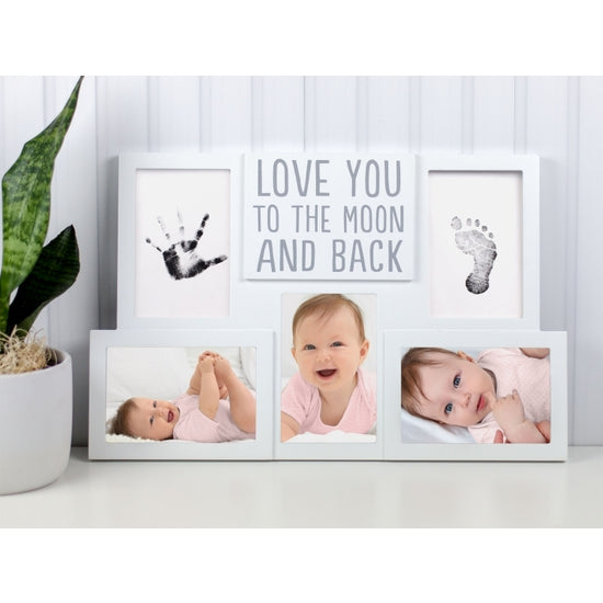 Pearhead Love You To The Moon And Back Babyprints Collage Photo Frame