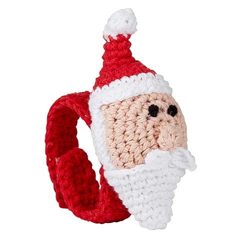 Stephan Baby Crochet Wristlet - Santa