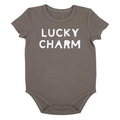 Stephan Baby Face TO FACE SNAPSHIRT - LUCKY CHARM, 6-12 MONTHS