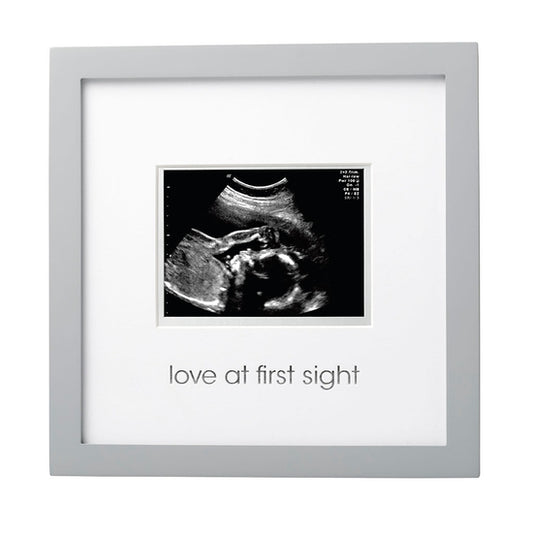 Pearhead Grey Sonogram Frame - Love At First Sight