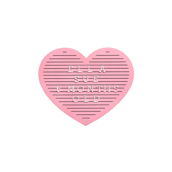 Pearhead Pink Heart Letterboard