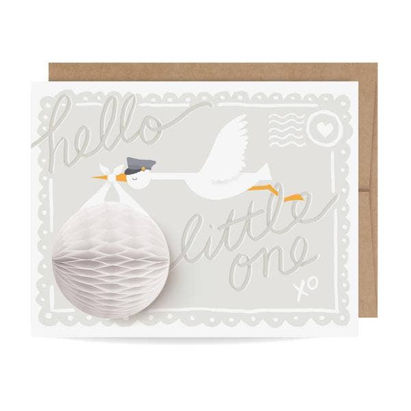 Inklings Paperie Stork Pop-Up Card