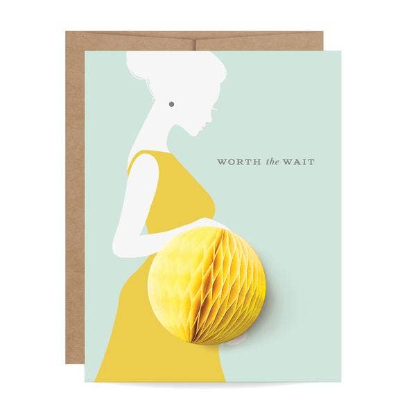 Inklings Paperie Baby Bump Pop-Up Card