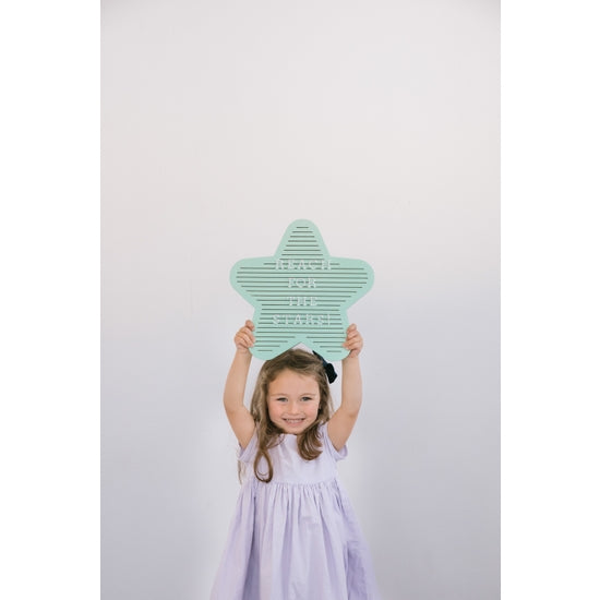 Pearhead Star Letterboard - Mint Green